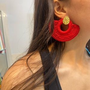 Red Fashion earrings